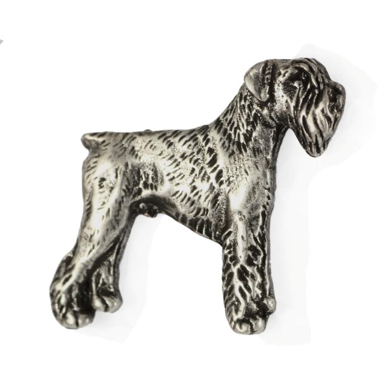 Schnauzer - Broche de cachorro em caixa de presente, alfinete elegante, alfinete de lapela para jaqueta da marca Art-Dog