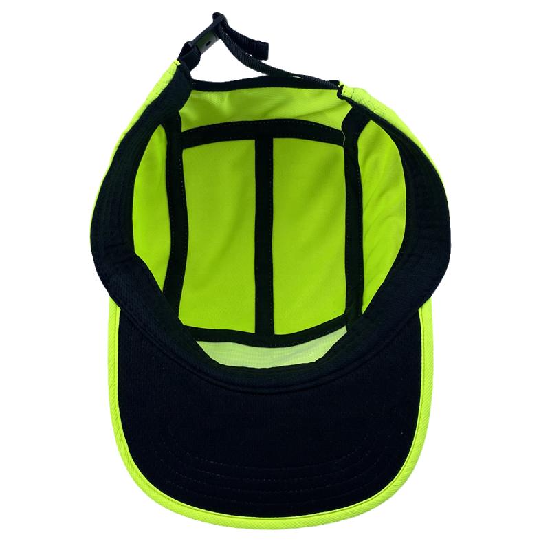 Unisex Men's Solf Brim Sports Cap Fluorescent Color Factory Custom Polyester Breathable Mesh Running Hats