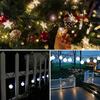 2 Pcs 50 LED 32FT Crystal Globe Solar String Lights Outdoor Waterproof Solar Lights with 8 Lighting