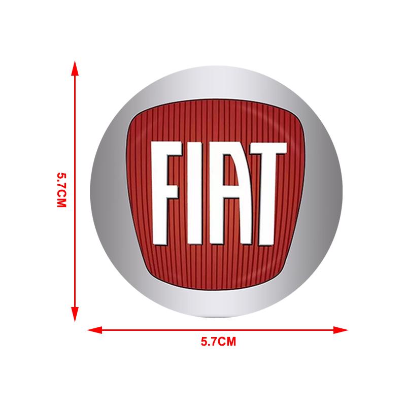 4pcs 56mm Car Emblem Wheel Hub Caps Center Cover Sticker Decoration For Fiat 500 124 Abbas Aegea MobiPanda Sedici Centoventi GT