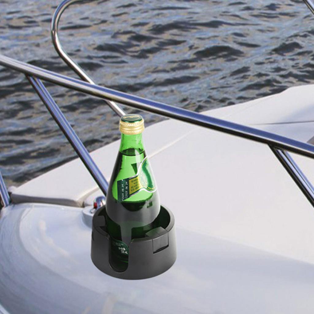 Pack of 2 Fixed Cup Rack Versatile Drink Coaster Cup Carriers Plastic Material Cup Holder for Desks Boats and More