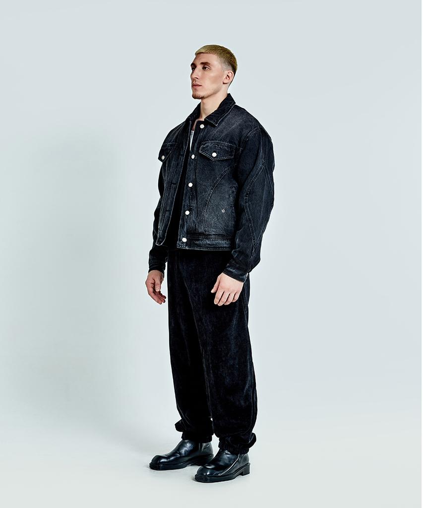 51Percent Tunnel Lining Denim Jacket - Washed Black