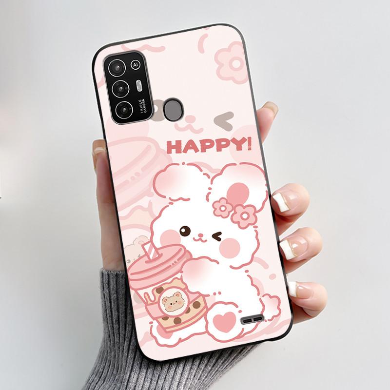 Für ZTE Blade A52 Hülle Für ZTE BladeA52 Rückabdeckung Silikon Weich Schwarz TPU Luxus Drache Niedlich Cool Jungen Mädchen Stoßfänger Handyhülle