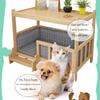 Simple Wooden Dog Bed Multifunctional Bedside Dog House Environmentally Friendly and Practical Pet Bed Light Luxury Dog Room