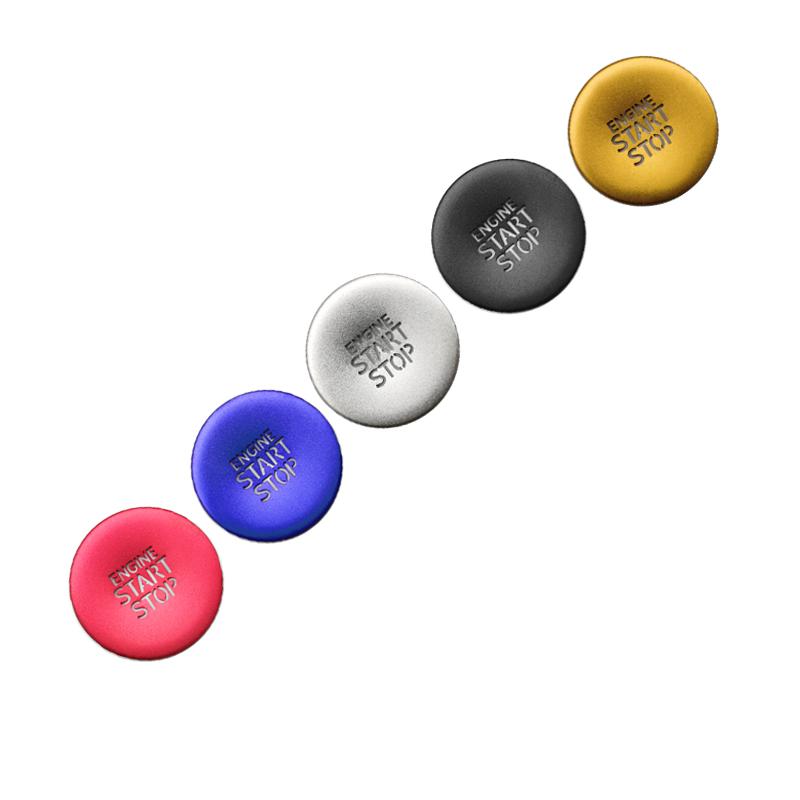 Car Stop Engine Push Button Cover For Hyundai Tucson Elantra Stop Switch Cover Trim Interior Aluminum Alloy Accessories