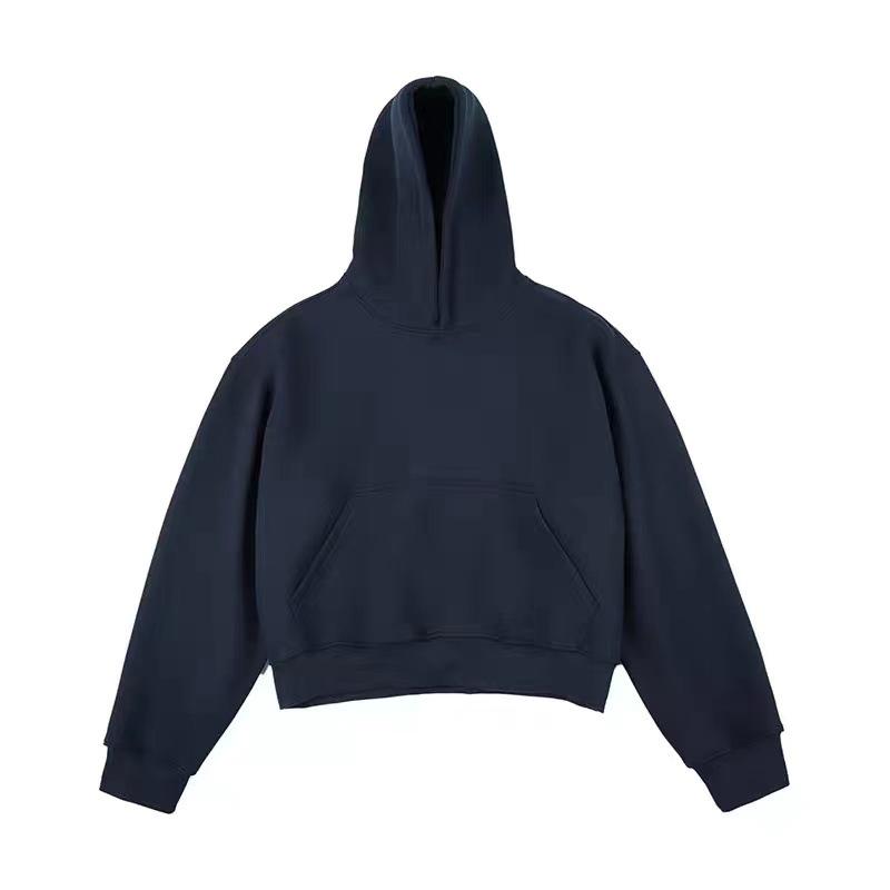 450g Unisex Heavyweight Cropped Hoodie with Cleanfit Silhouette