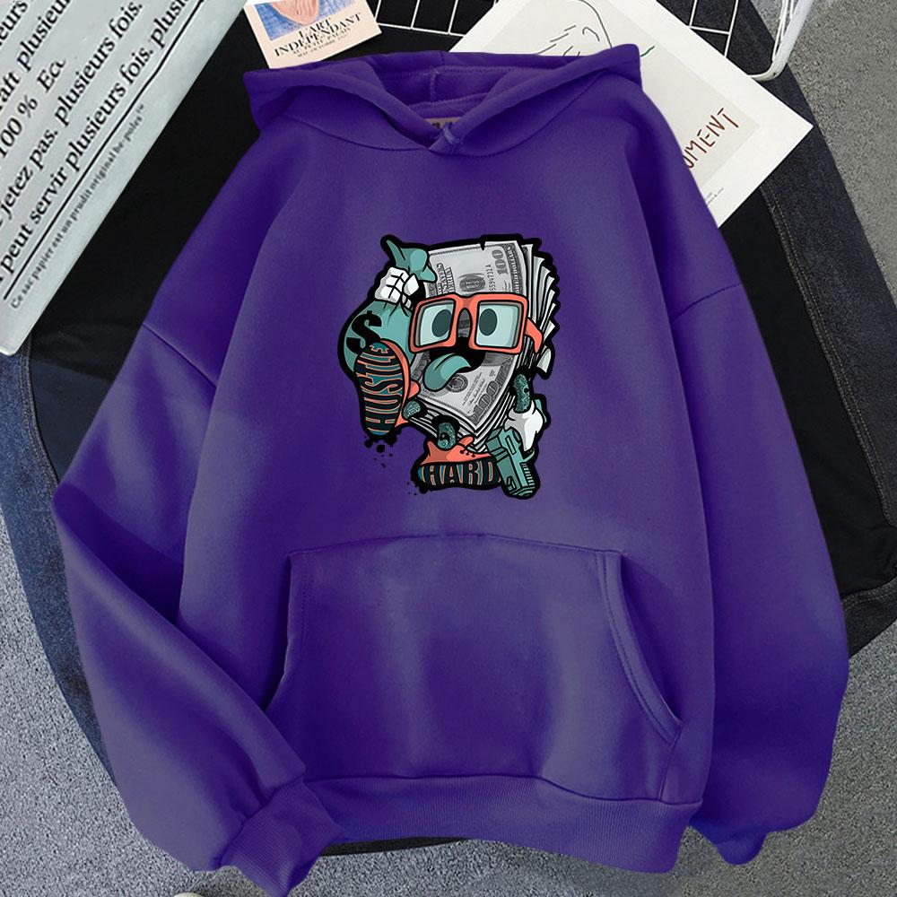 Money Roll 100 Hundred Dollar Sweatshirts Men's Hoodies Cartoon Funny Women Clothing Autumn Winter Long Sleeve Top