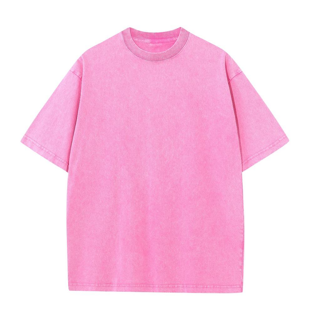 T-shirt Estiva da Uomo Vintage Lavata Oversize Manica Corta Larga Streetwear Top a Manica Corta Maglietta