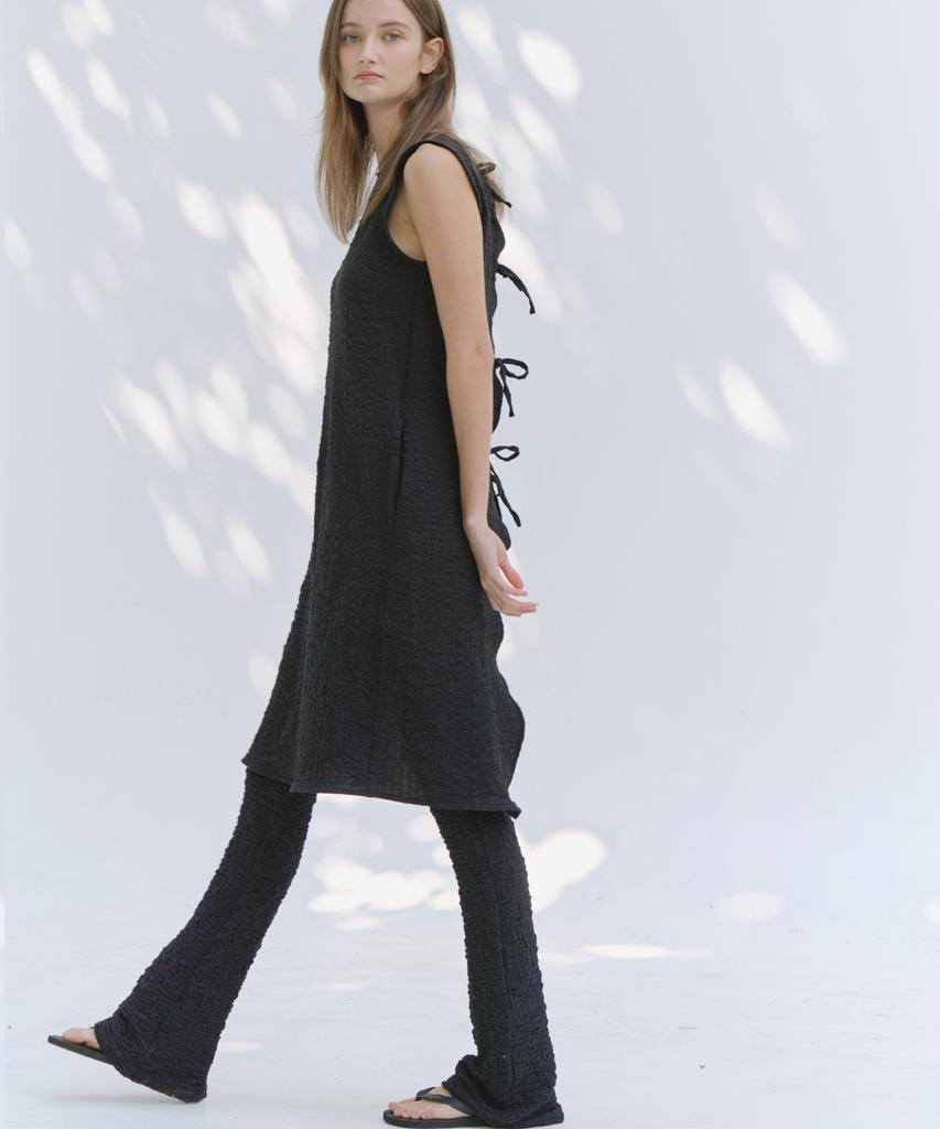 Okuka Layered Dress, Black