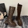 Long Tube Boots for Women 2026 New Fashionable Knight Boots Retro Thick Sole Versatile Fashion Boots