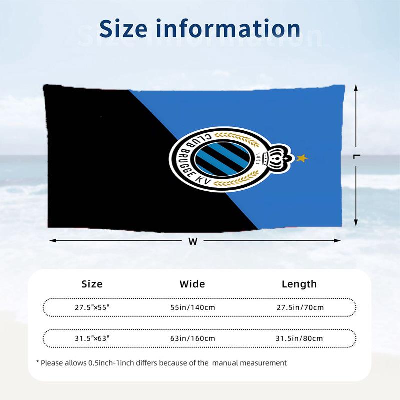 Club Brugge KV Beach towels also serve as bath towels summer essential a musthave for the outdoors the beach and the pool