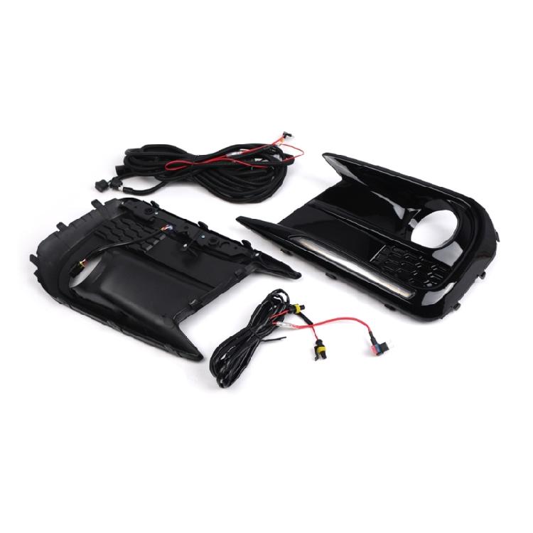 Dynamic Sequential Turn Signal Light Daytime Running Light Fog Lamp Bezels