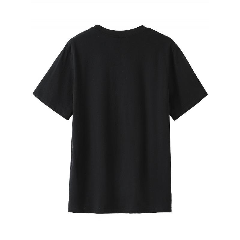 European Sizes Men's Summer Fashion Streetwear Casual Simple Letter Print Comfortable Soft Breathable Crew Neck T-Shirt