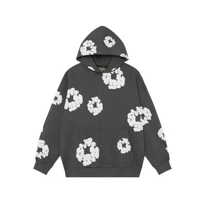 GLYDE European and American 100%Cotton Foam Printed Hoodie Men's and Women's Hoodies