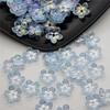 100PCS 12mm Fashion Petal Flower Beads Acrylic Frosted Flower Beads Bowknot Tie Bead for DIY Sewing Buttons DIY Material.