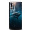 Ocean Whale Shark Swimming Phone Case For Samsung Galaxy S25 S24 S23 S22 Ultra S20 S21 FE 5G S10 S9 Plus S10E Soft TPU Cover