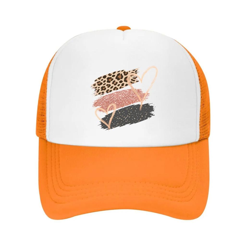 Wild Hearts Glam Brush Stripe Graphi Mesh Baseball Cap Casual Hat Outdoor For Womens Unisex FeUnisex