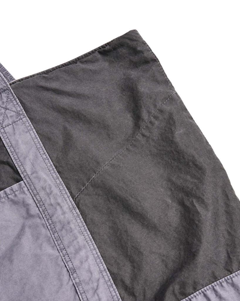 999Humanity Adventure Bleached Panel Tote Bag (Purple Charcoal)
