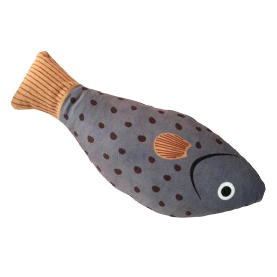 Kot piszczące zabawki miękka realistyczna symulacja ryba zwierzę żucie molowe zabawki interaktywne odporne na ugryzienia pluszowy kotek piszczące zabawki dla zwierzaka