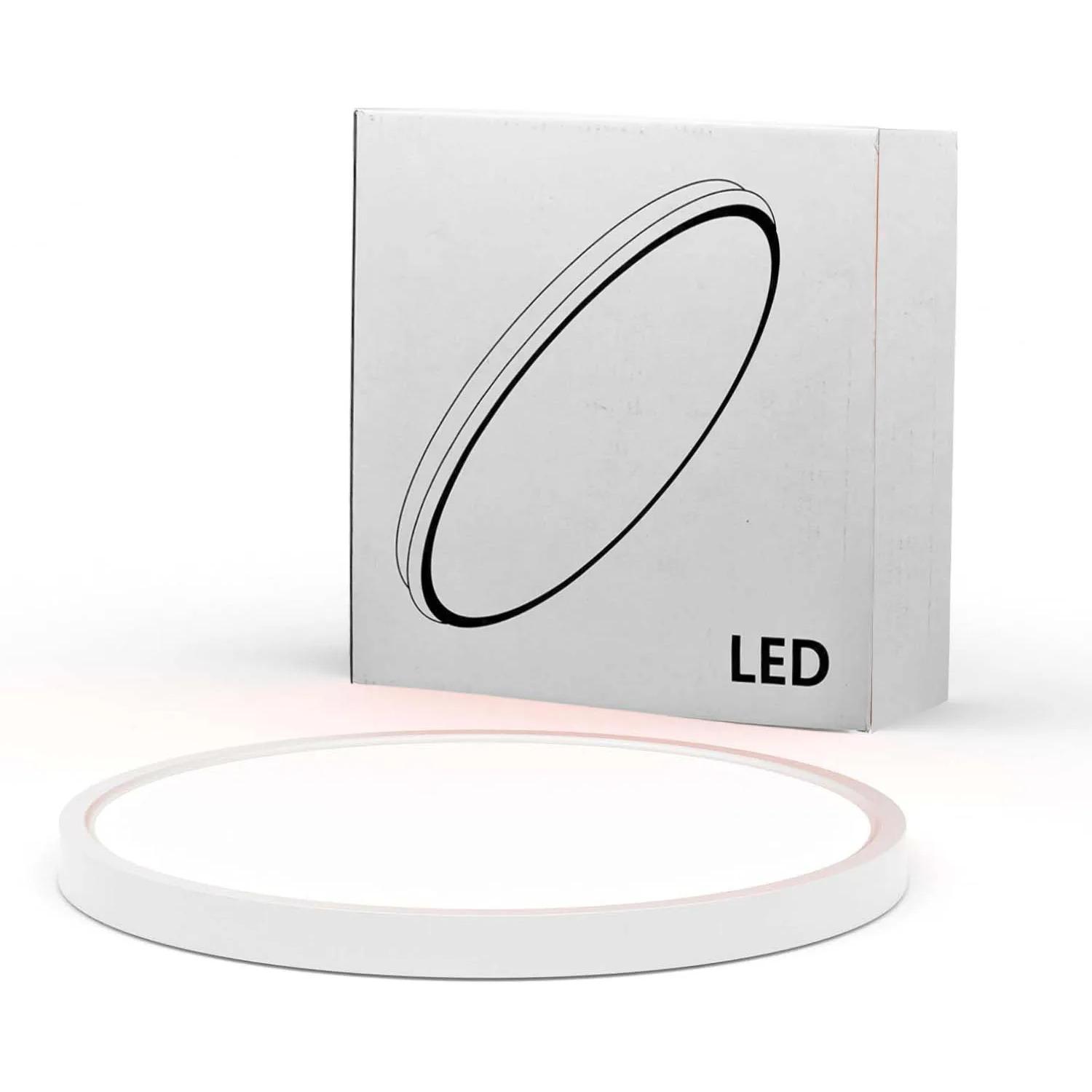 

Современный светодиодный потолочный светильник 85 В-265 В, энергосберегающая лампа для гостиной, спальни, балкона, коридора, освещение, 32 см, круглые потолочные светильники 36W&Neutral Light