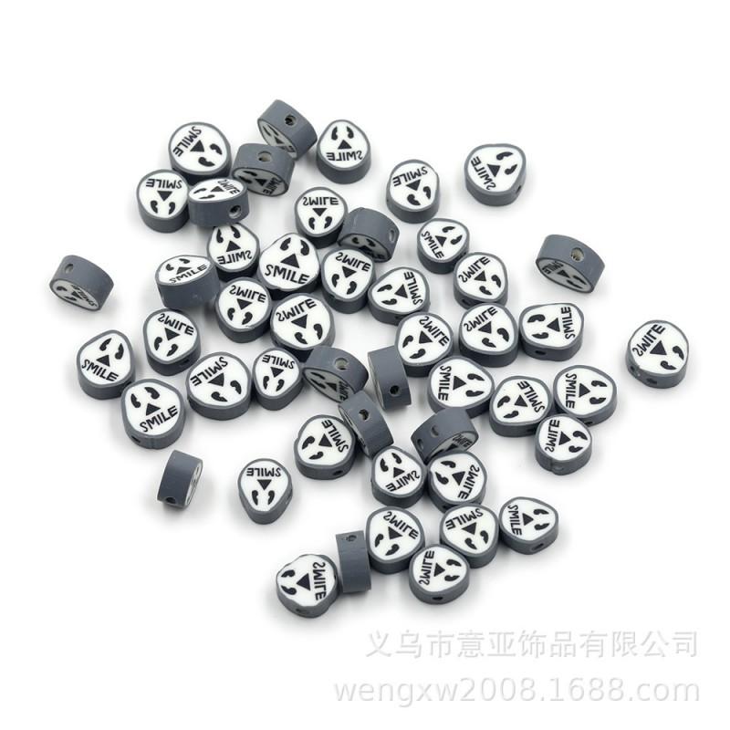 Halloween Polymer Clay Beads Spooky Skull Pumpkin Ghost Spacer DIY Jewelry Making 10mm 1000pcs