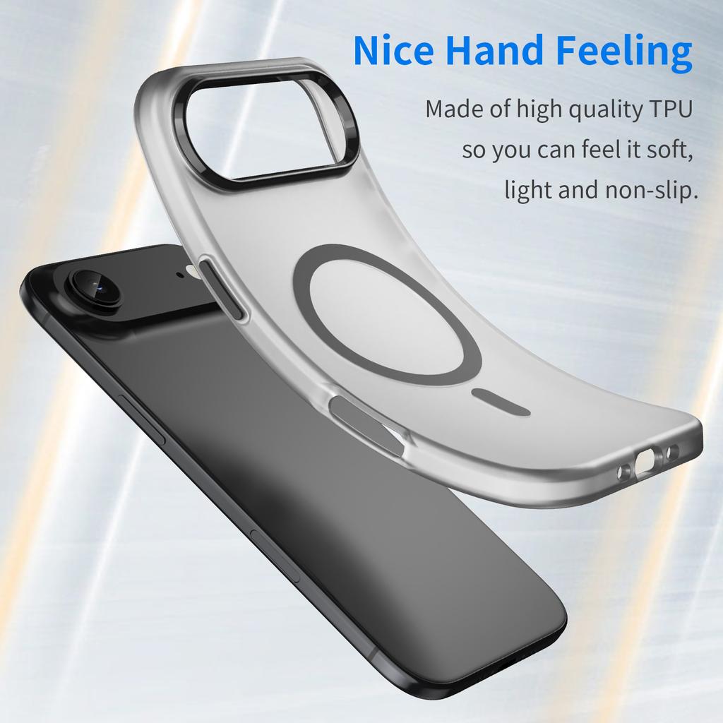 For iPhone 17 Air Case Compatible with MagSafe TPU+PC Slim Matte Translucent Phone Cover