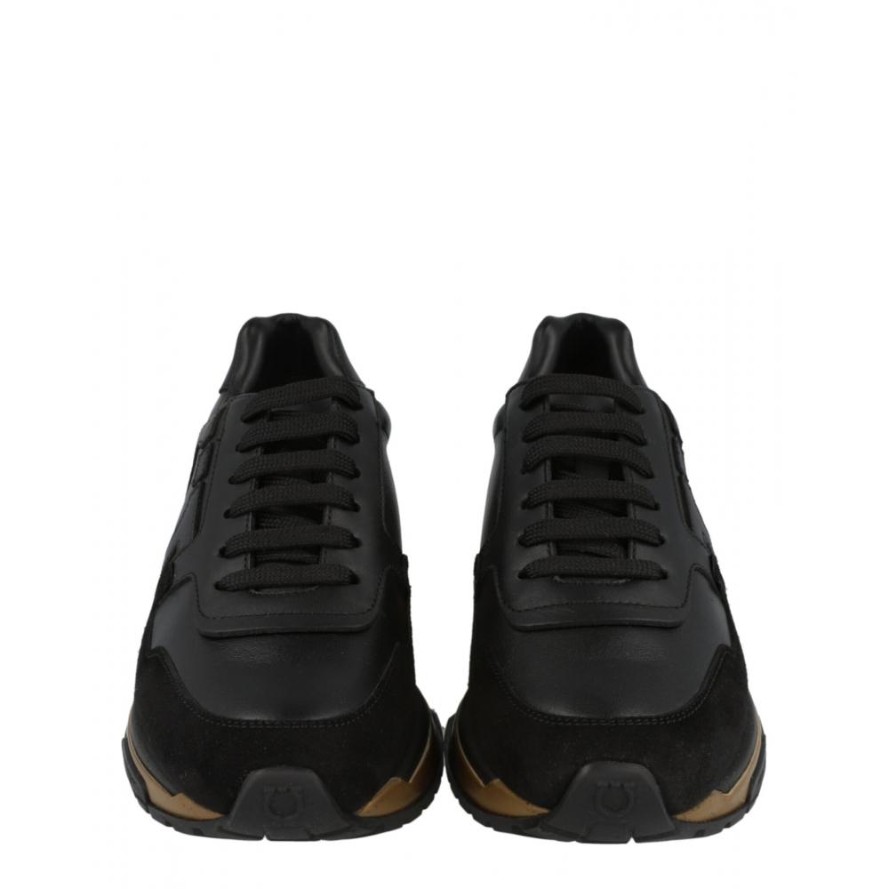 Salvatore Ferragamo Brooklyn Low Top Sneakers Black