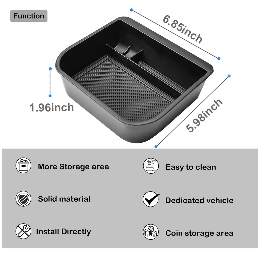 Sixthsmoy For Toyota Land Cruiser Prado 250/Lexus GX550 2025 2025 Center Console Cool Box Organizer Tray Armrest Box Accessories