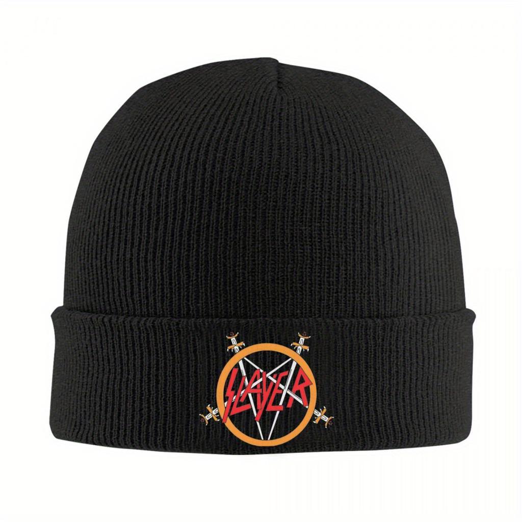 Heavy Slayer Band Knitted Hat Beanie Autumn Winter Hat Warm Fashion Metal Cap for Unisex Women
