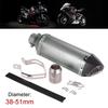3851mm Metal  Colour Small Hexagon Carbon Fiber Colour Oblique Tail Refit Exhaust Muffler With Fit