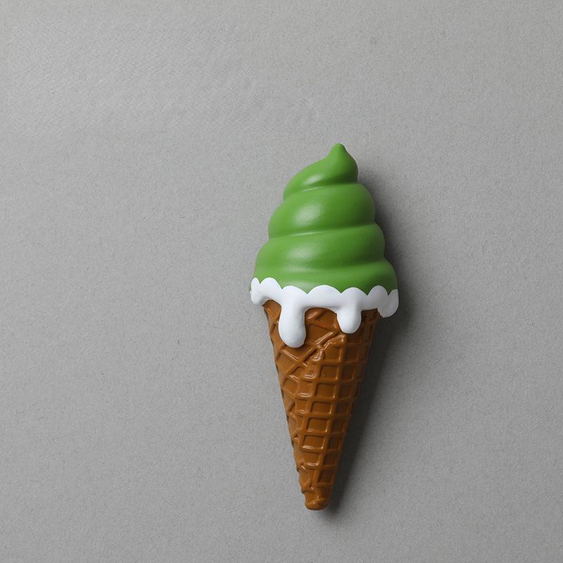Cute Refrigerator with Magnetic Suction Stickers Refrigerator Decoration Cartoon Ins Ice Cream Animal Teddy Bear