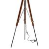 Handmade Chrome Finish Floor Lamp with Designer Tripod Stand for Home and Office Decor, 177.8 Cm
