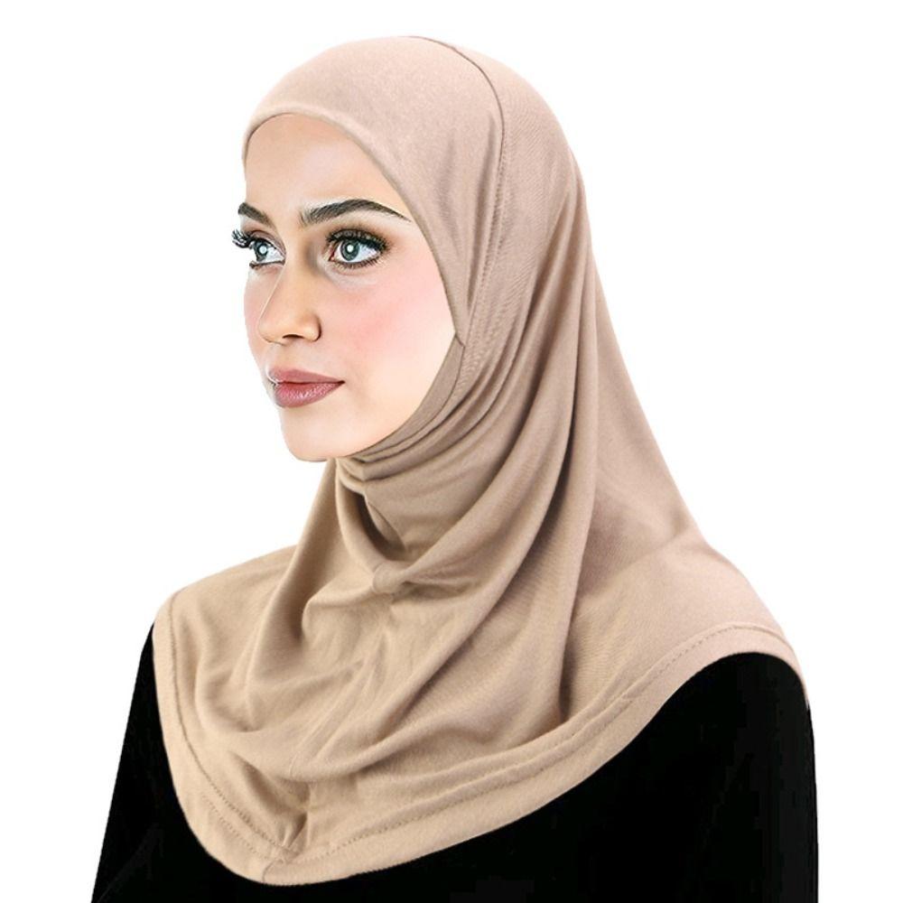 Very Soft Muslim Hijab Rayon Cotton Turban Headband Ladies Head Cover  Neck Cover