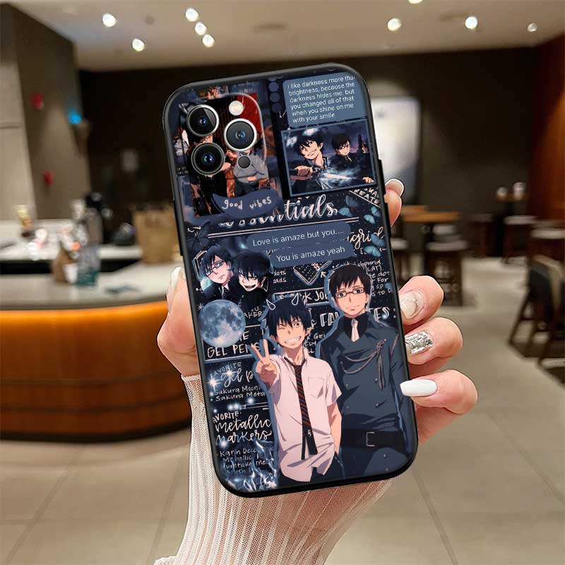 NH11 Blue Exorcist Phone Case for Samsung Galaxy M06 M15 M16 M35 M55 M56 A36 A42 A50 A50S A51 A52 A32 A33 A05 A05S A06 A16 A20