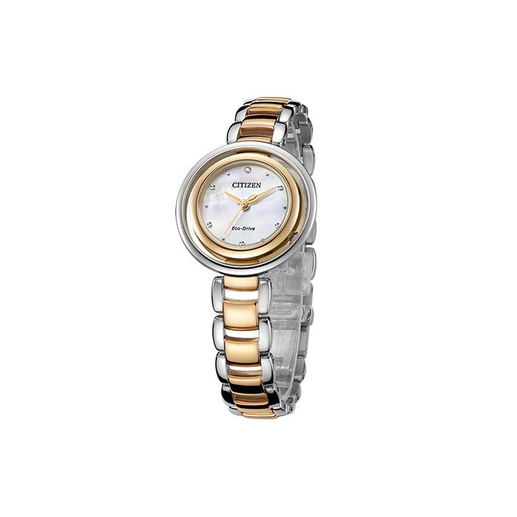 Citizen Ecology Drive Collection Light Powered Quartz Movement Stainless Steel Strap Watch EM0666-89D