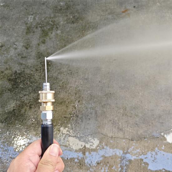 Hochdruckreiniger-Düsensatz Schnellkupplungssystem Reinigungsdüse AC-Reinigung Edelstahl-Verlängerungsrohr mit Mehrfachsprühmodi