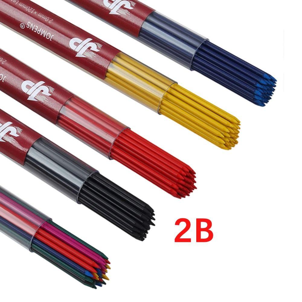 Colored Mechanical Pencil Refills 2B Mechanical Pencil Lead Propelling Pencil Replacement Refill