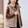 Fashion Winter Women's Warm Vest Hooded Thick Casual Sleeveless Jackets Woman Short Coats