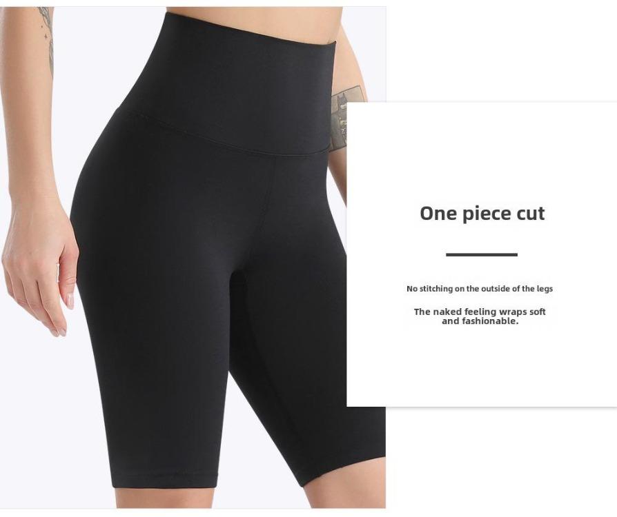 High Waist Yoga Shorts for Women Summer Workout Activewear PRO Fitness Pants Sweat Proof Lifted Hip Cross Border Design