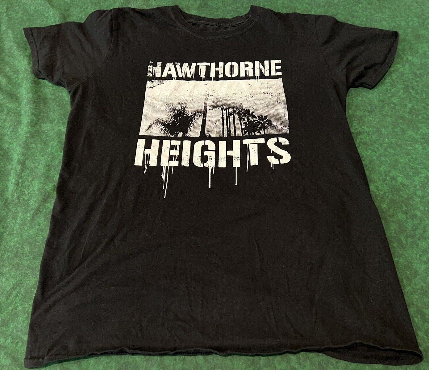 Hawthorne Heights Band Black Heavy Cotton Size S To 4XL T Shirt MI026 S разноцветный