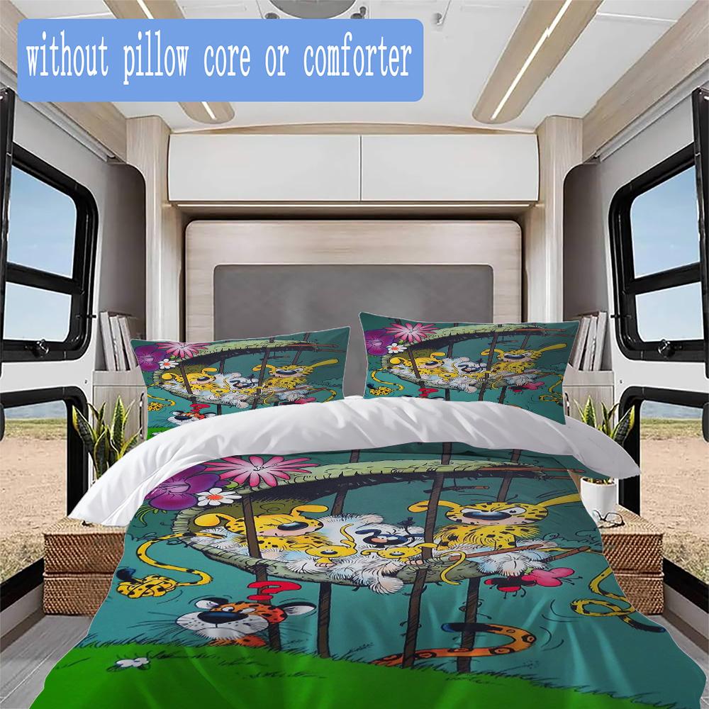 Marsupilami anime style Pattern Bedding,Quilt Set Quilt Cover Pillowcase Home Birthday Gift (1*duvet cover+2*pillowcase,without core)ZSJT0917309