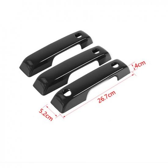 Exterior Door Handle Decoration Cover Trim Black For Ford Bronco 21+ Accessories