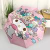 1pc My Melody Floral Automatic Opening Folding Umbrella with 8-Bone Iron Frame for Outdoor Use, Perfect Gift for Fans, Travelers, Everyday Use, and Fe