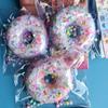 Simulation Doughnut Squeeze Toy Stress Relief Sequin Donut Pinch Sensory Toy Simulated Dessert Fidget Toy Students Office Workers Gift