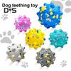 Indestructible Dog Chew Toy Tough Dog Teething Ball for Aggressive Chewers Interactive Popcorn Bouncy Balls for Large Medium Small Dogs