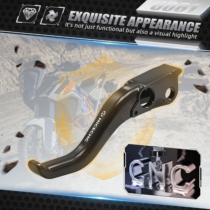 Motorcycle 2 Finger Shorty Clutch Lever for KTM 1290 Super Adventure R/S 1290 SAR SAS 2021 2022 2023 2024