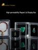 Acrylic Transparent Jewelry Display Box with Magnetic Closure for Gems and Ornaments