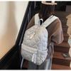 Simple Design Quilted Backpack Casual Daily Backpack for Women Lightweight Classic Style Ideal for School Travel Commute and Fashion Outfits