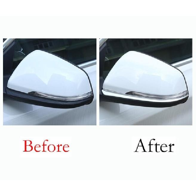 For BMW 2 Series Touring 2015-2019 ABS Chrome Rearview Mirror Decor Strip Trim