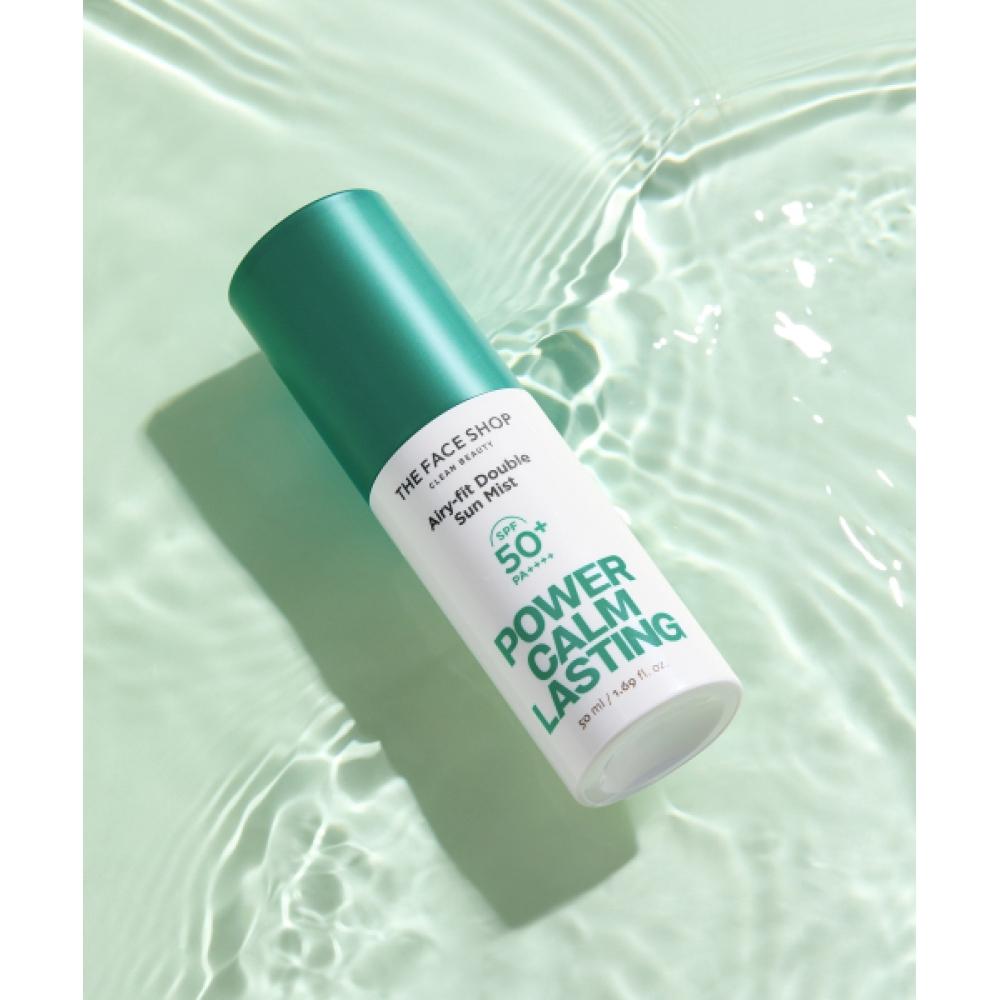 The Face Shop Power Comlasting Airy Fit Двойной Солнцезащитный Мист 50 мл FREE